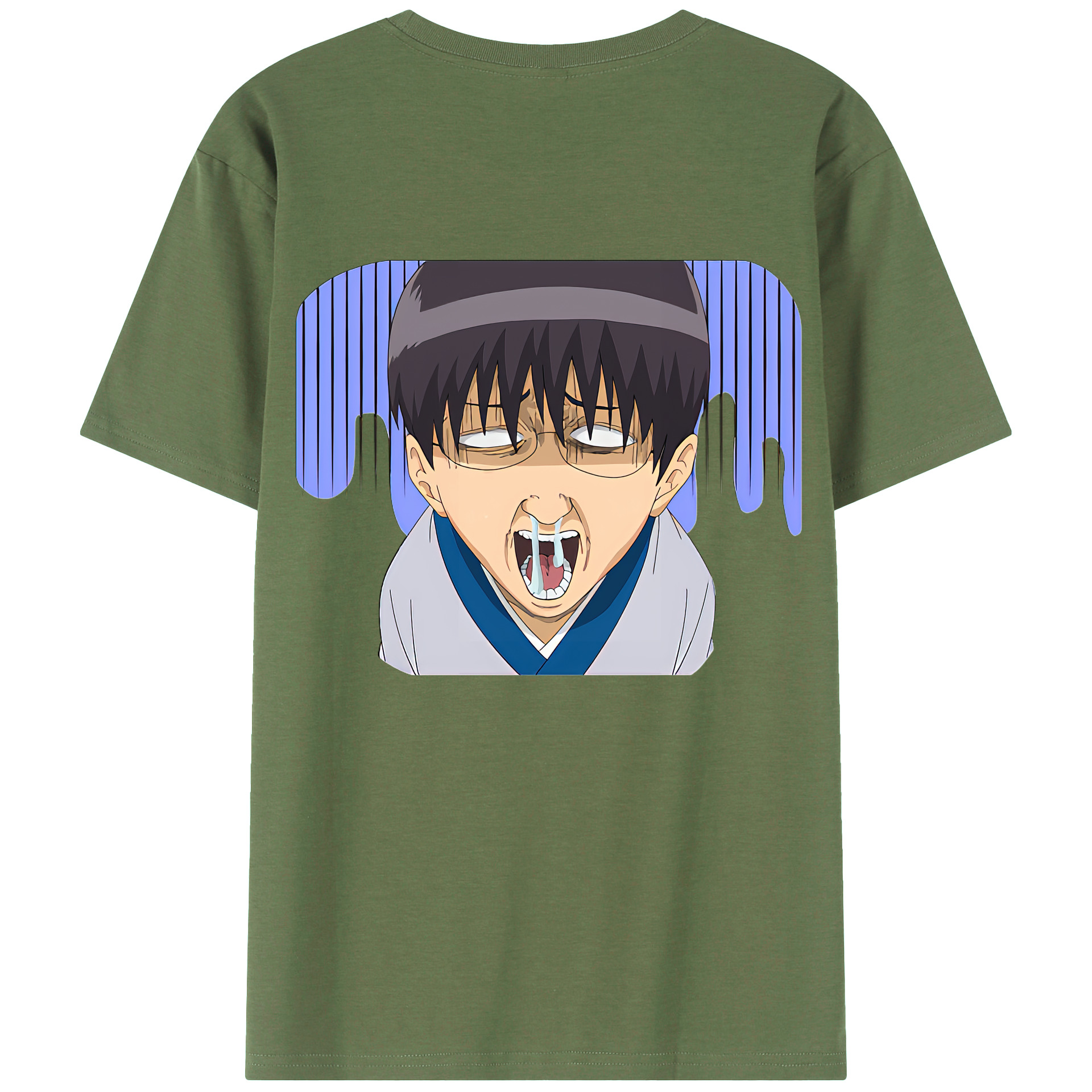 （画像用） ぎんたま 坂田銀時（さかたぎんとき） 神楽 志村新八（しむら しんぱち） GINTAMA Sakata Gintoki Kagura Shimura Shinpachi 綿100％ メンズ半袖Tシャツ（バックプリント） 通気性